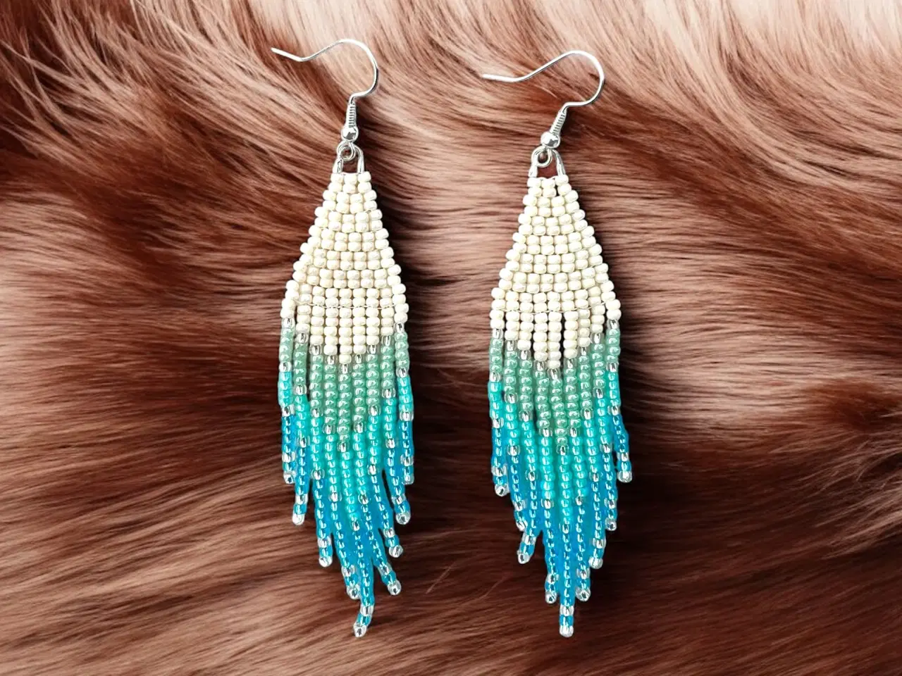 Billede 4 - Grønlandske øreringe, håndlavede 