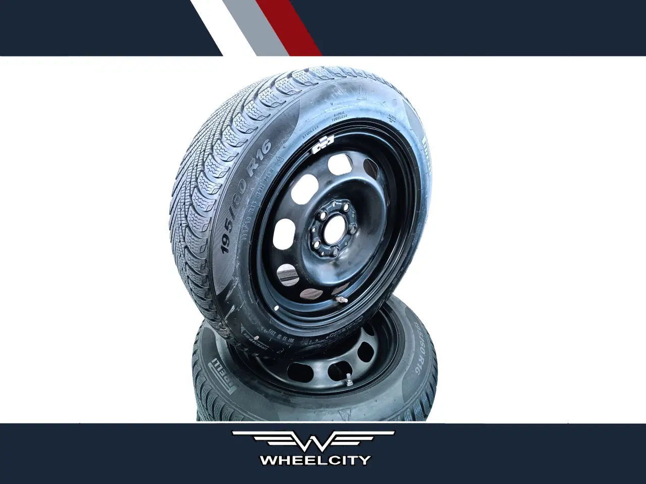 Billede 1 - 5x112 16" ET47 nav 66,6ø vintersæt inkl. TPMS 