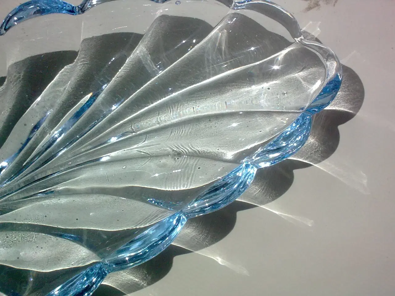 Billede 3 - Is blå lyseblå glas MINI skål fad & KUNST DIY