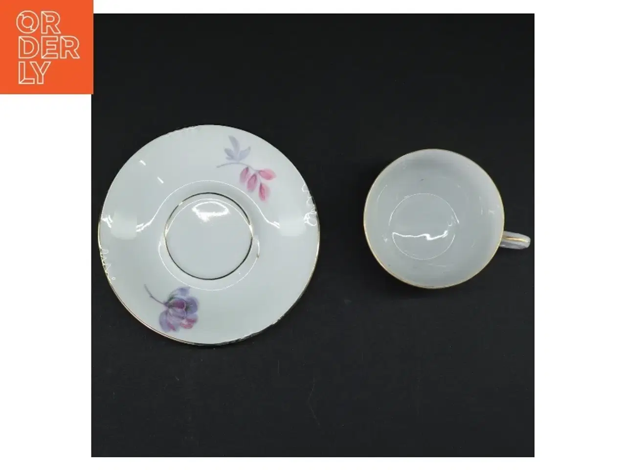 Billede 6 - Porcelænskopper og underkop med blomstermotiv (6 stk) fra W.J.S