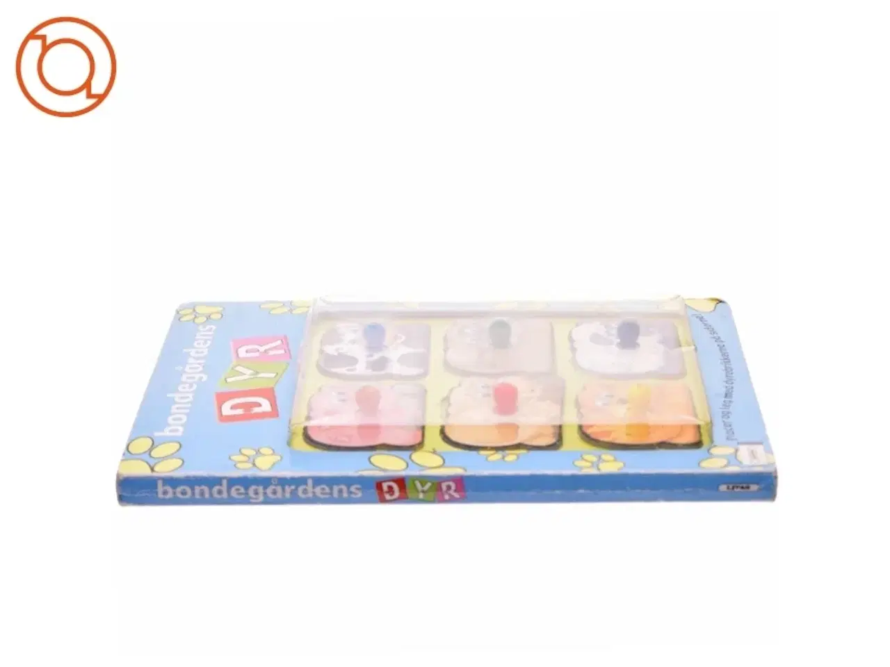 Billede 2 - Bondegårdens dyr - interaktiv bog med puslespilsbrikker fra Litas