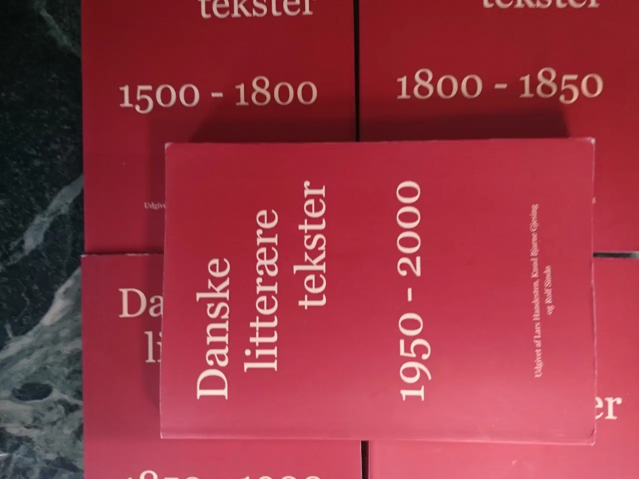 Billede 1 - Danske litterære tekster bind 1-5