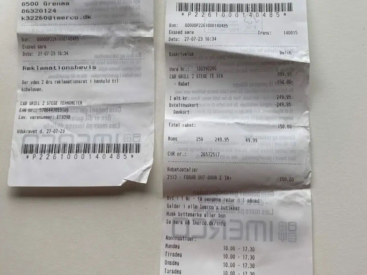 Billede 3 - Grill-termometer med to følere