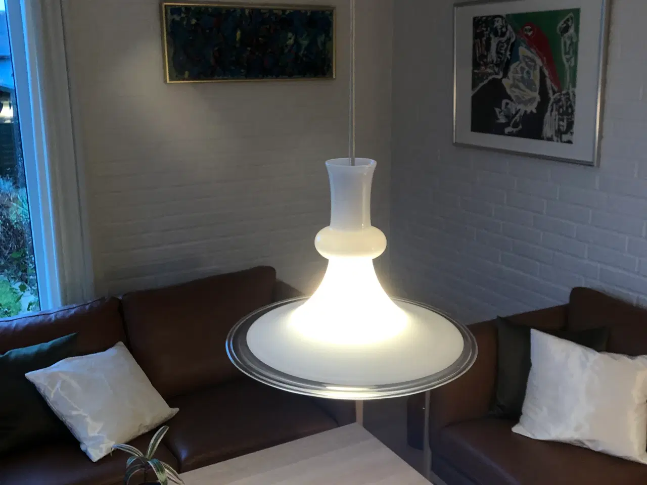 Billede 2 - Holmegård pendel Etude, Ø 38 cm,  meget pæn stand