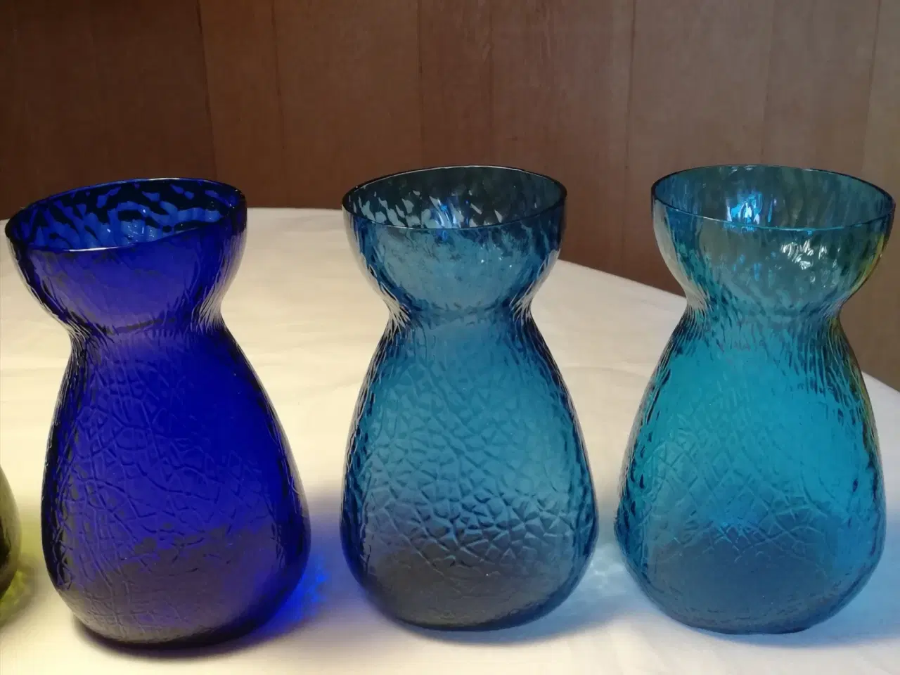 Billede 4 - Ovale hamret hyacintglas fra Kastrup/Fyens Glasvær