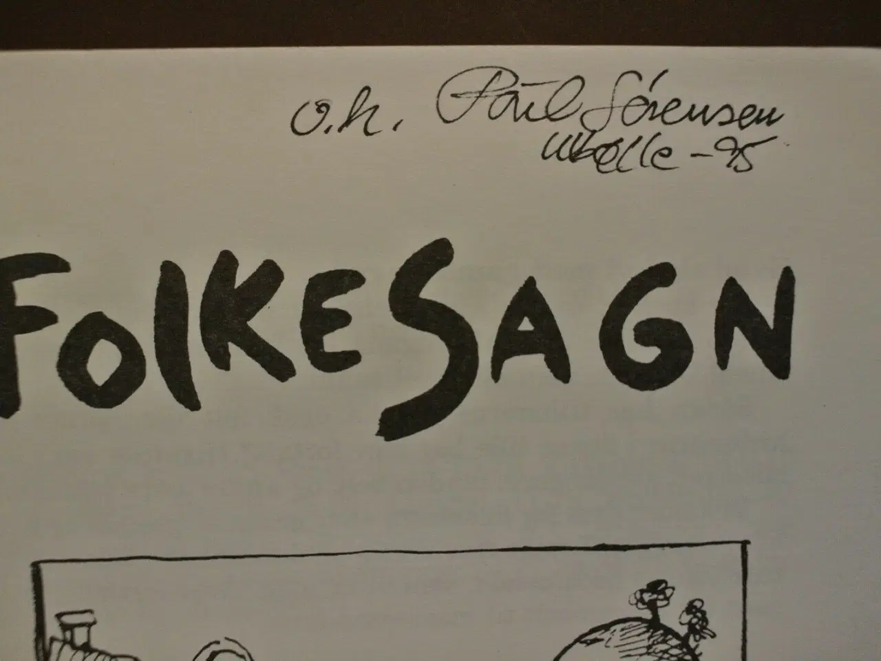 Billede 2 - folkesagn fra egebjerg sydfyn, samlet af poul søre