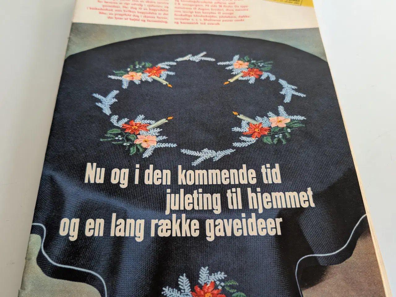 Billede 1 - Mønster til juledug fra Flittige Hænder 1961