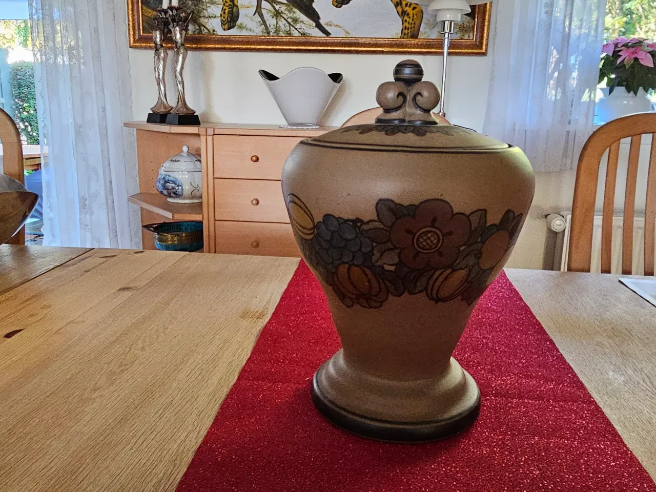 Billede 2 - Hjort Keramik - Krukke m. låg