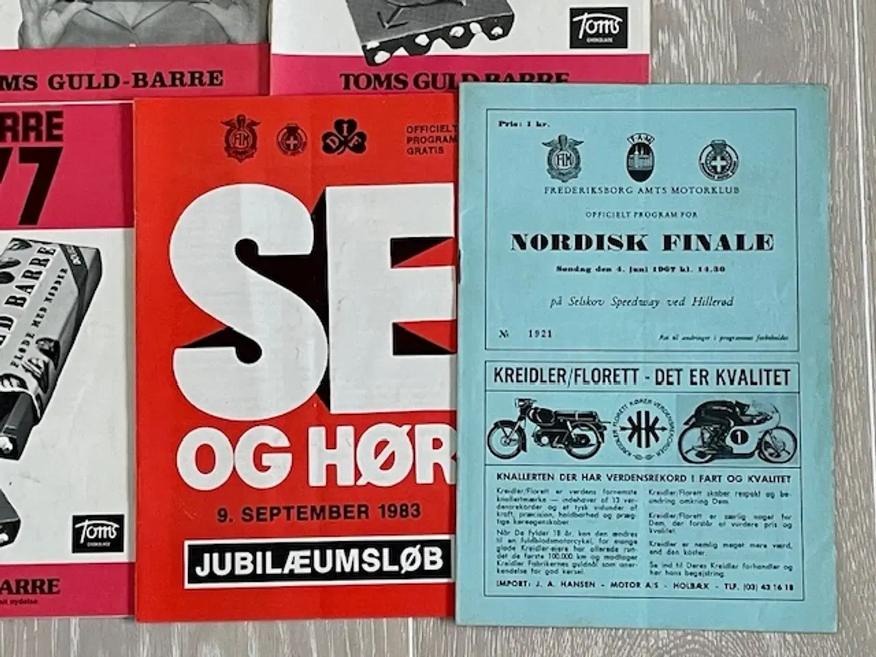 Billede 5 - Gamle speedway programmer 