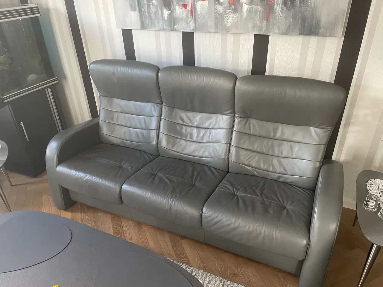 Billede 3 - Luksus Læder sofa 1-2-3 sæt