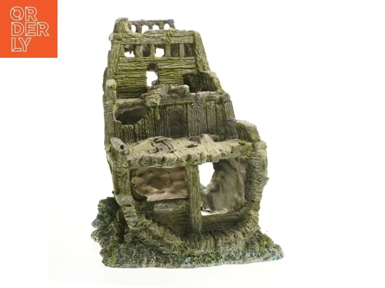 Billede 2 - Akvariepynt skibsvrag (str. 24x24 cm)