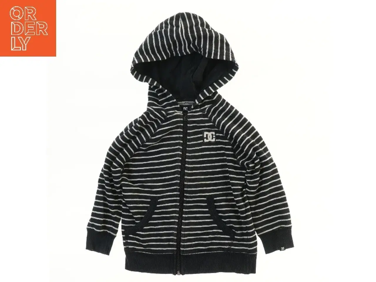 Billede 1 - DC Stribet hættetrøje (str. 98)