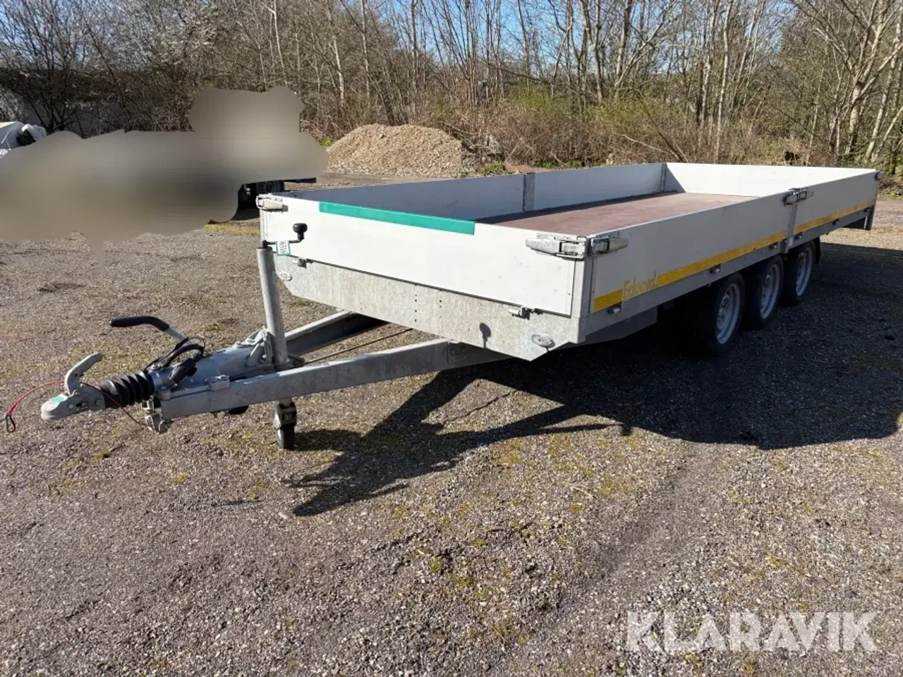 Billede 1 - Trailer Eduard 3 akslet - 3500kg
