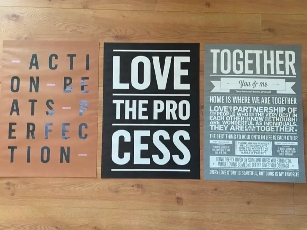 Billede 1 - Plakater fra I LOVE MY TYPE str.50X70 cm