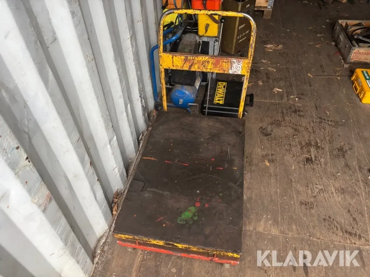 Billede 4 - Blandet lot rotationlaser, lader, kompressor og vogn