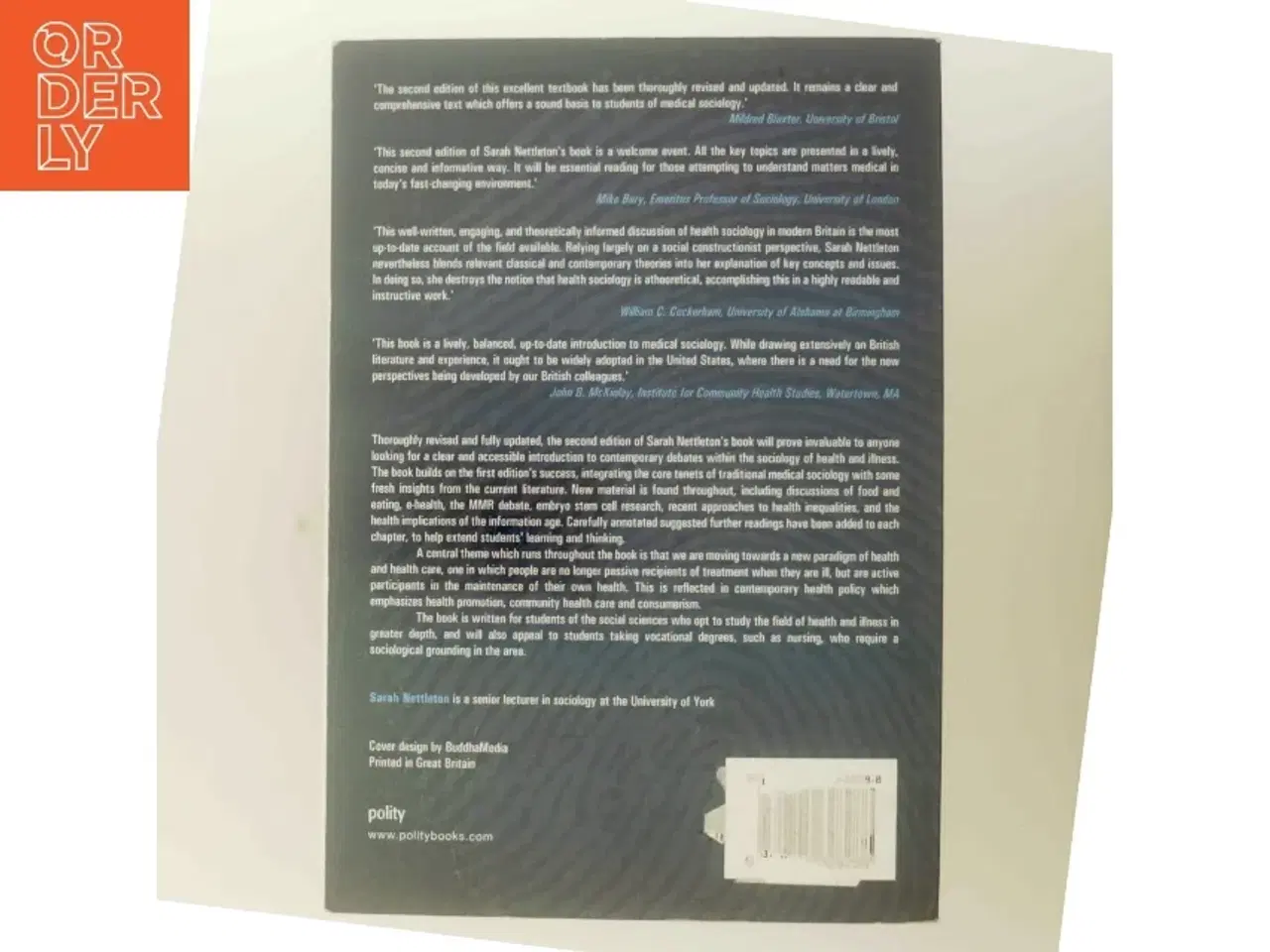 Billede 3 - The Sociology of Health and Illness af Sarah Nettleton (Bog)