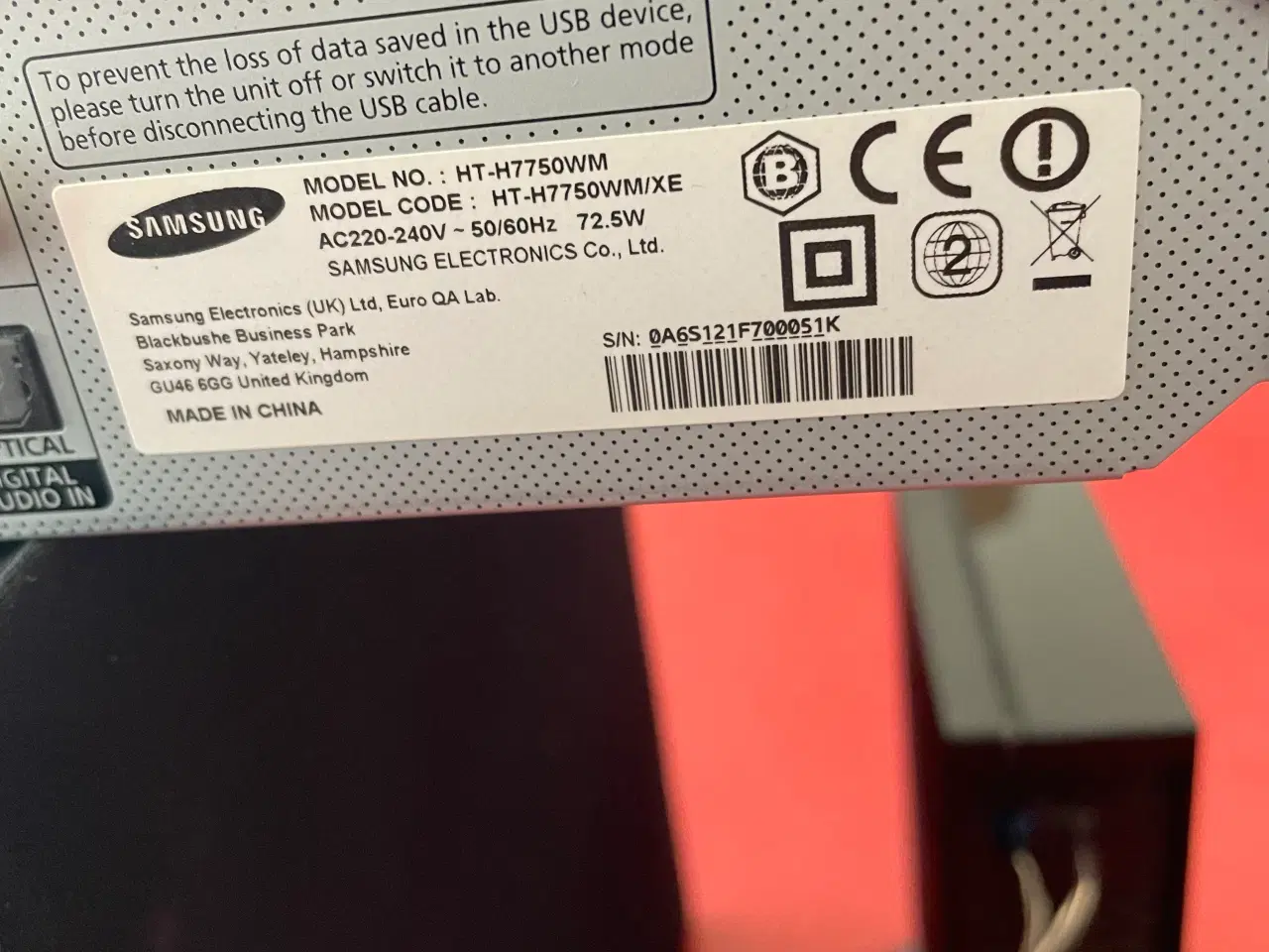 Billede 5 - Samsung Blu-Ray Afspiller. med  fjernbetjening