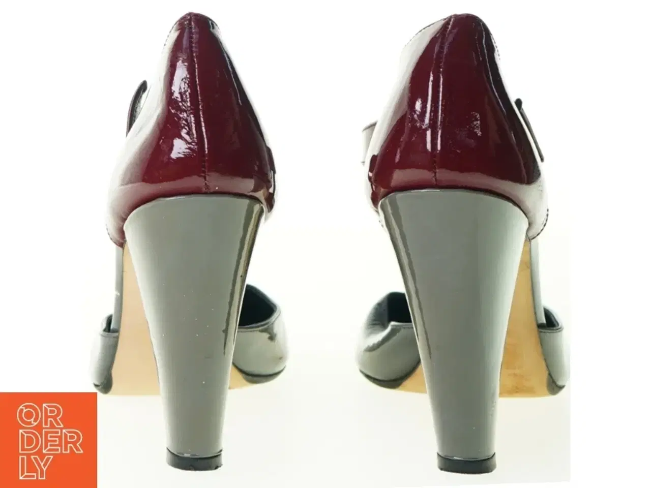 Billede 4 - Mary Jane T-rem Patent Læder Sko med høje hæle fra Pied A Terre (str. 38)