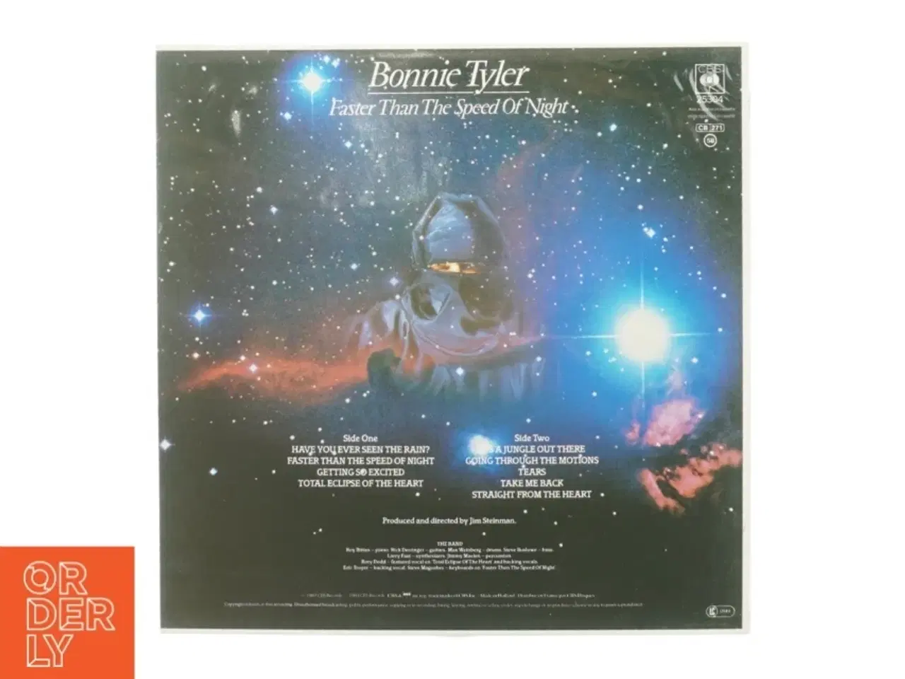 Billede 2 - Bonnie Tyler, faster than the speed of night fra Cbs (str. 30 cm)