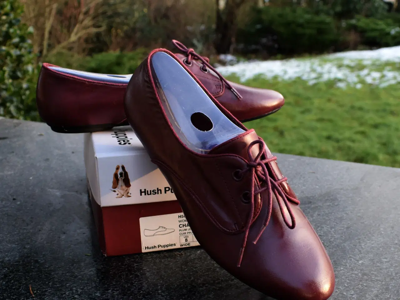 Billede 1 - Hush Puppies Berry  ægte læder flade Oxford sko