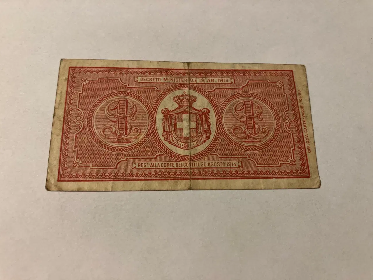 Billede 2 - 1 Lira Italy 1914