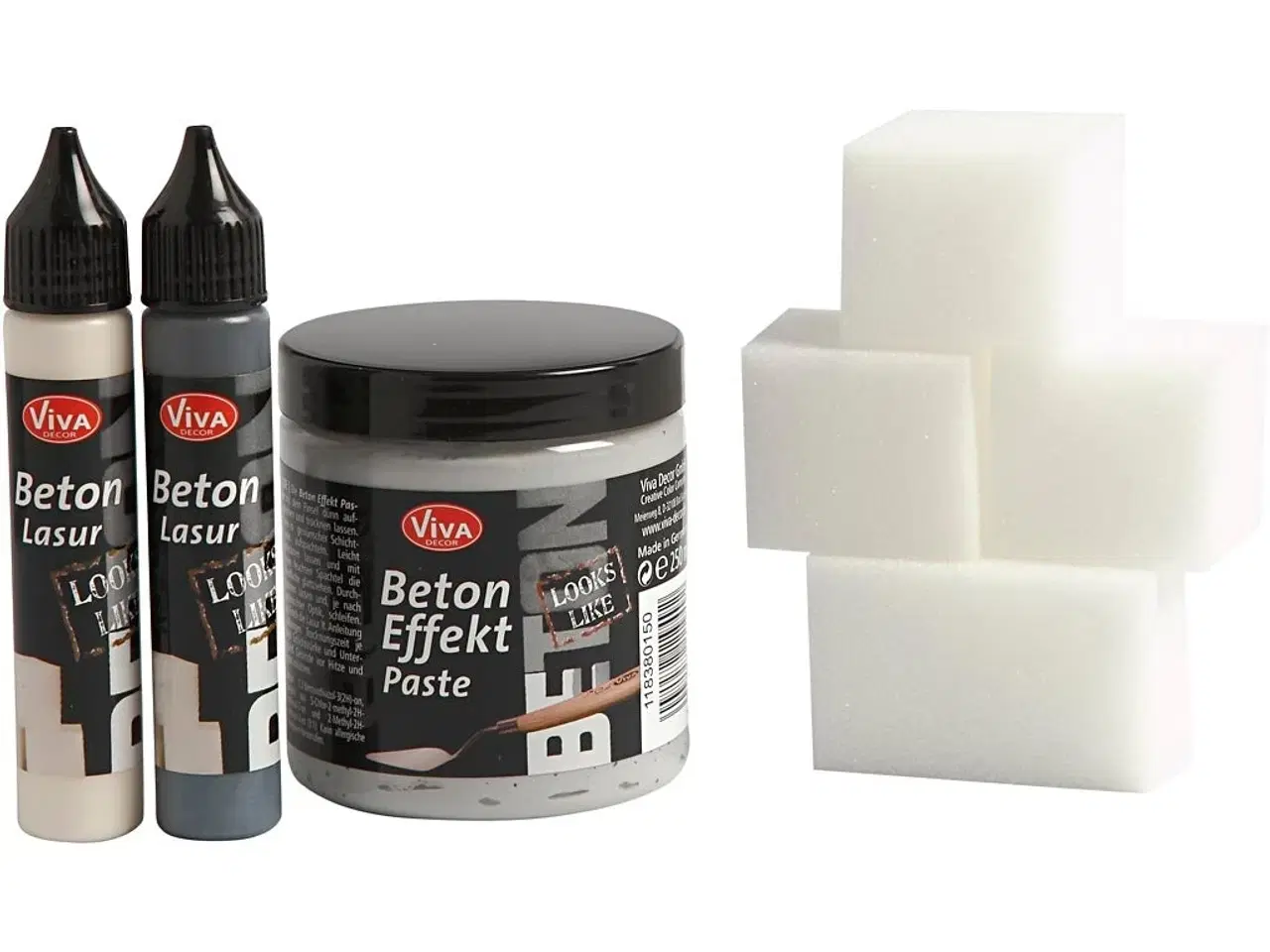 Billede 1 - Betonpasta, grå, 1 sæt