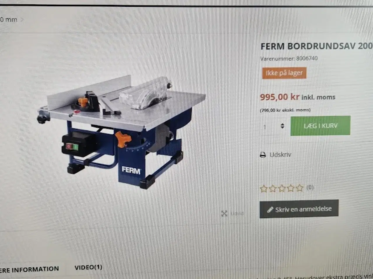 Billede 1 - Bordrundsav