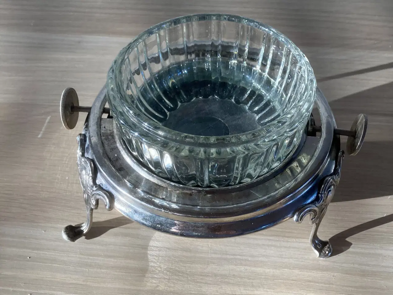 Billede 8 - Retro kaviarskål, forsølvet med drejelåg. 