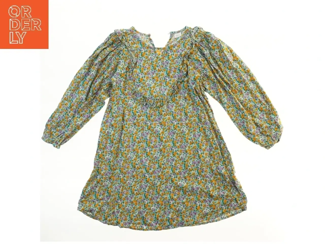 Billede 1 - Blomstret kjole med lange ærmer fra Next (str. 140)