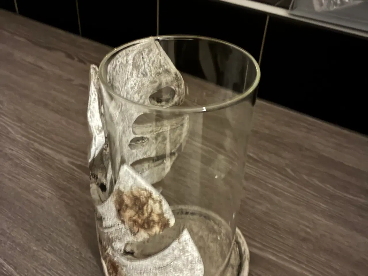 Billede 1 - Keramik Vaser med glas kan også bruges med lys i  