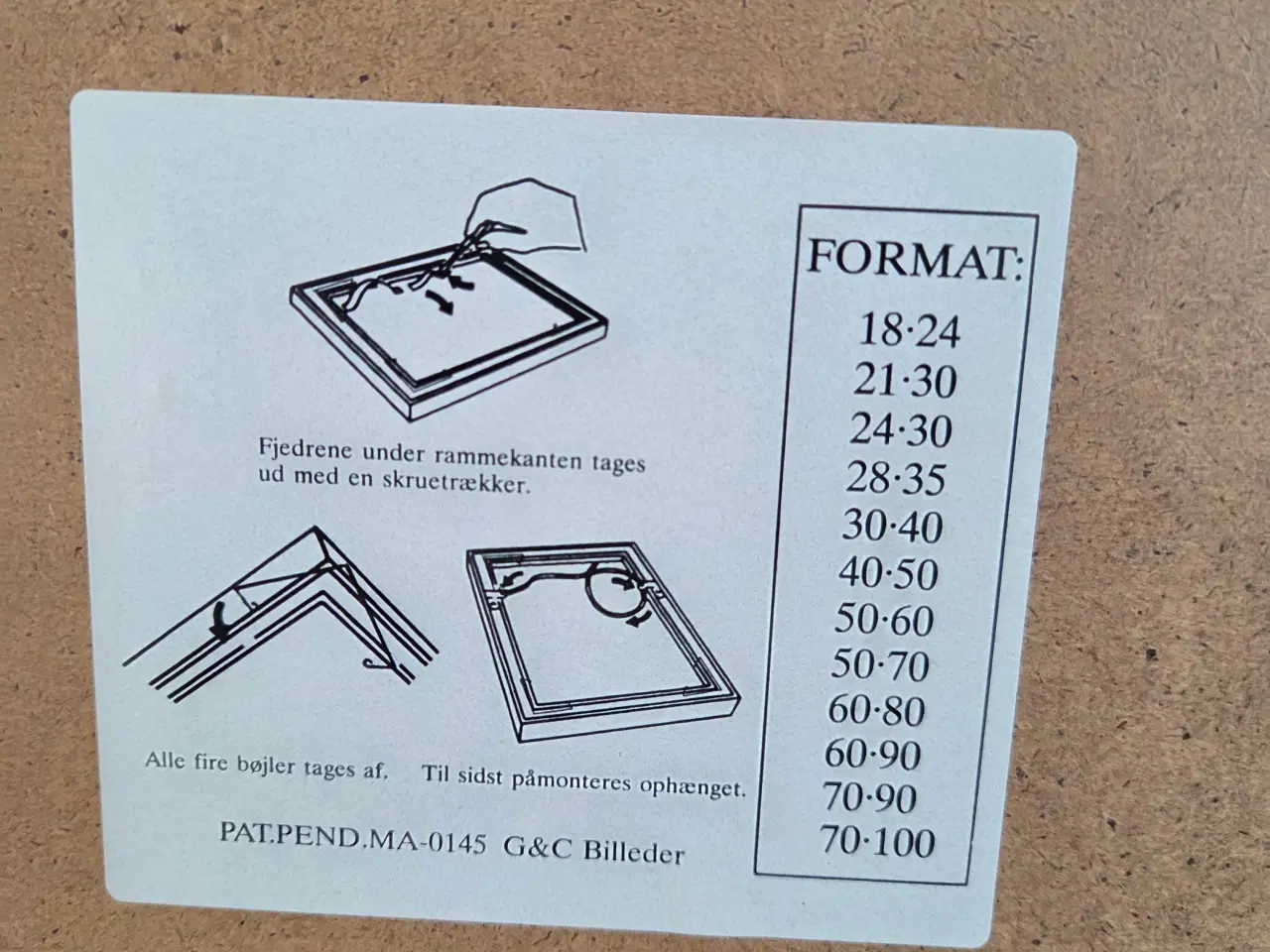 Billede 3 - Billedrammer 2 stk, 24x30 cm sølvfarvet metal