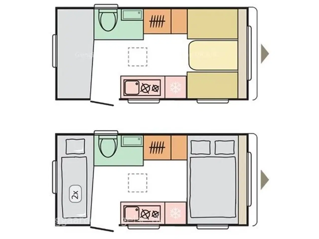 Billede 9 - 2023 - Adria Aviva 400 DK   Lille let vogn på kun 1100 kg totalvægt