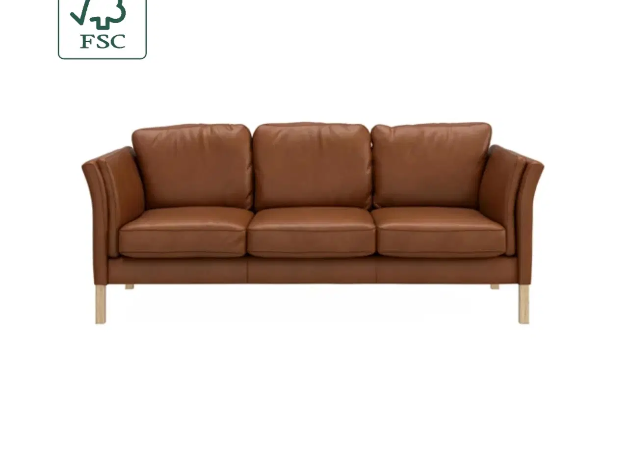 Billede 3 - Falken 3 pers lædersofa fra Ilva