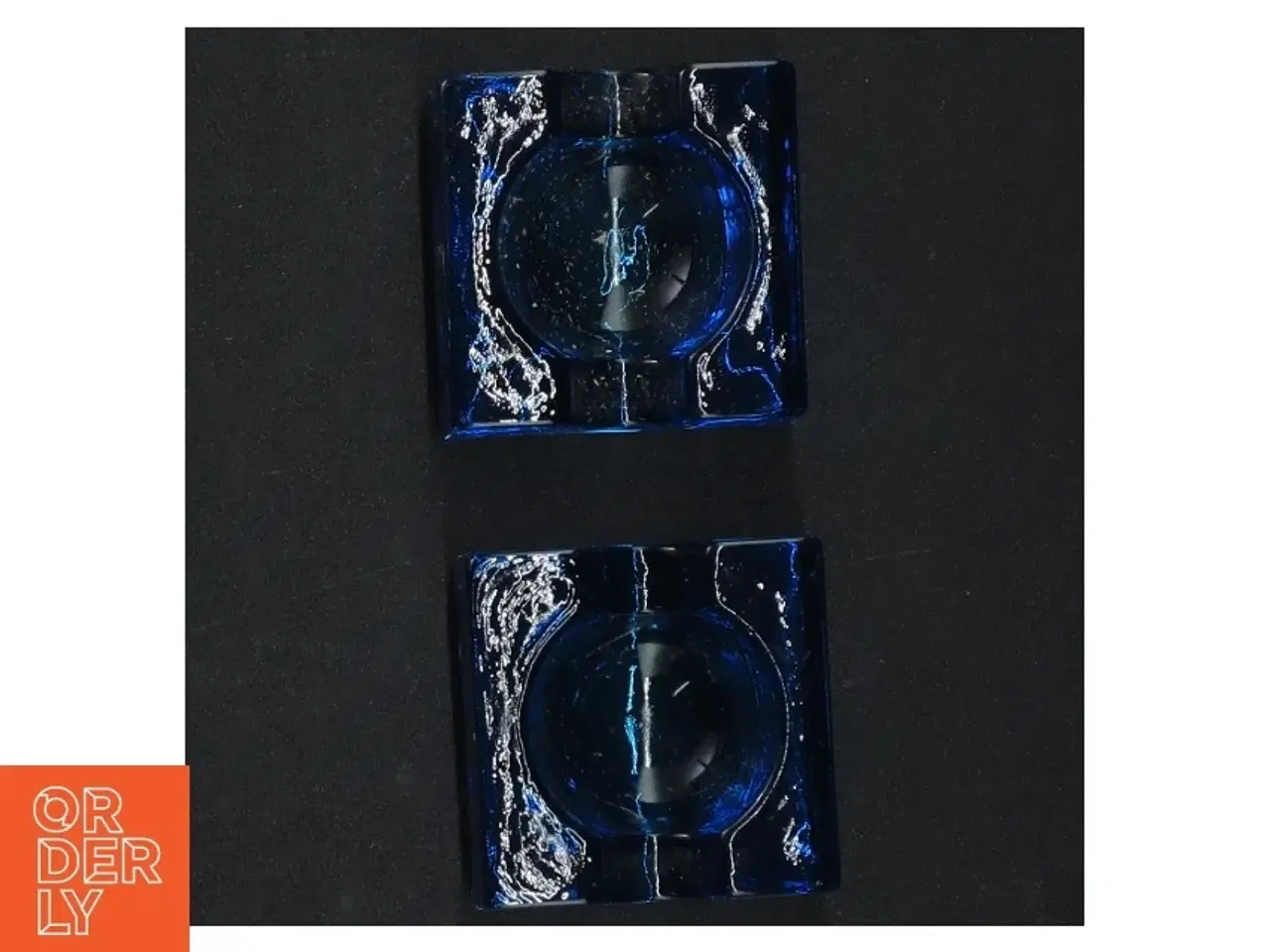 Billede 4 - Blå glaslysestager (str. 5 cm)