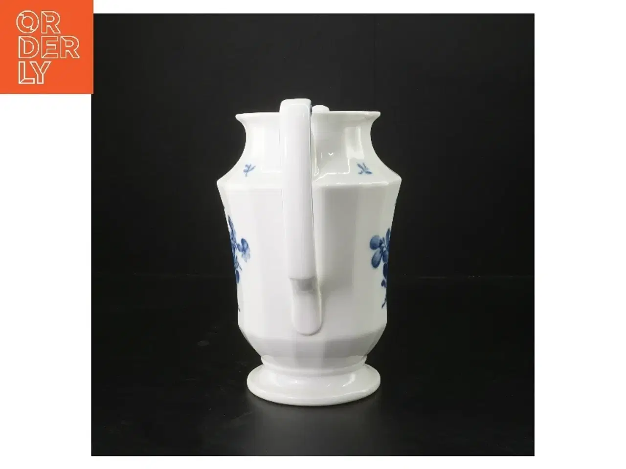 Billede 2 - Porcelænskaffekande med blå blomst fra Royal Copenhagen (str. 24 cm)