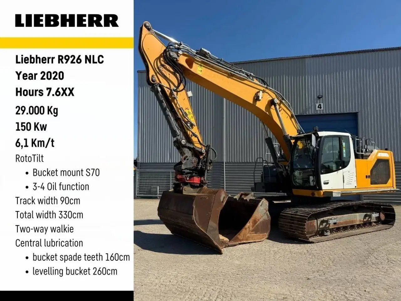 Billede 1 - Liebherr R 926 LC