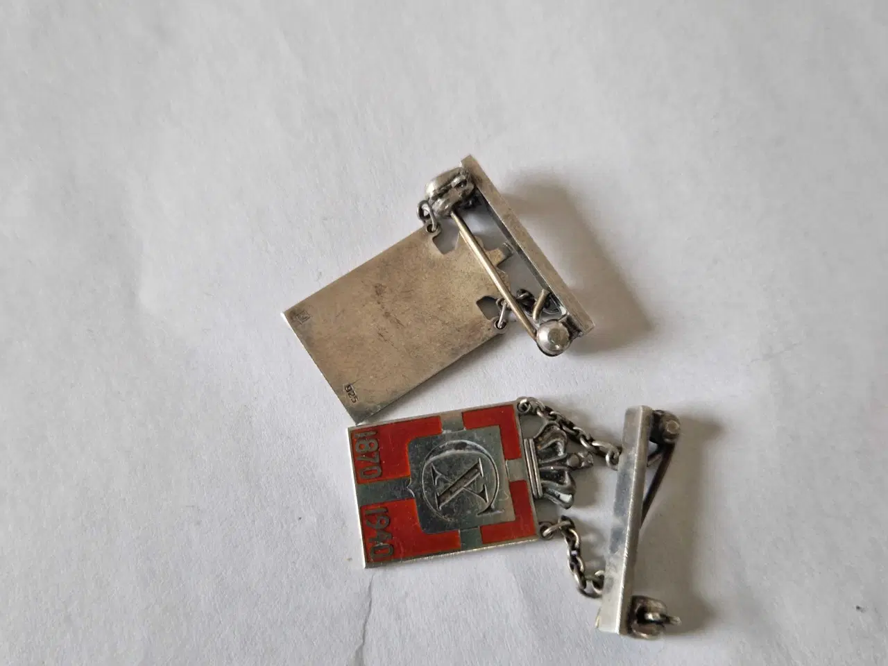 Billede 8 - Manchet knapper mv Georg Jensen kongemærker 