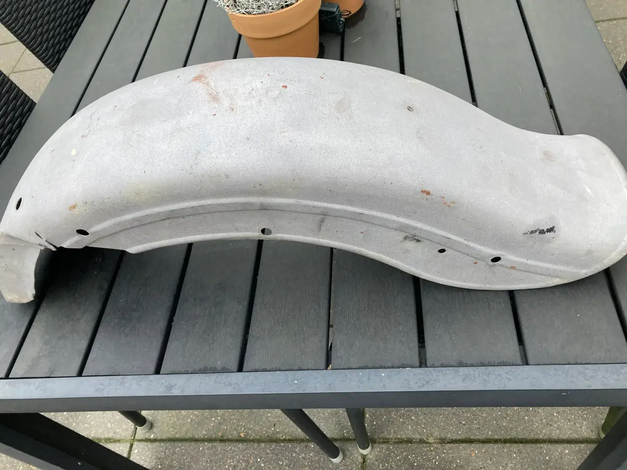 Billede 1 - Harley bagskærm, sandblæst, klar til chop