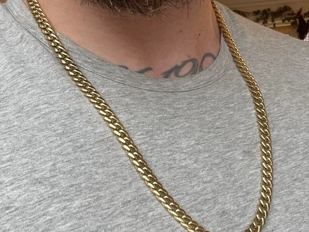 Billede 2 - 8mm goldfilled pansersæt med sten i låsen 