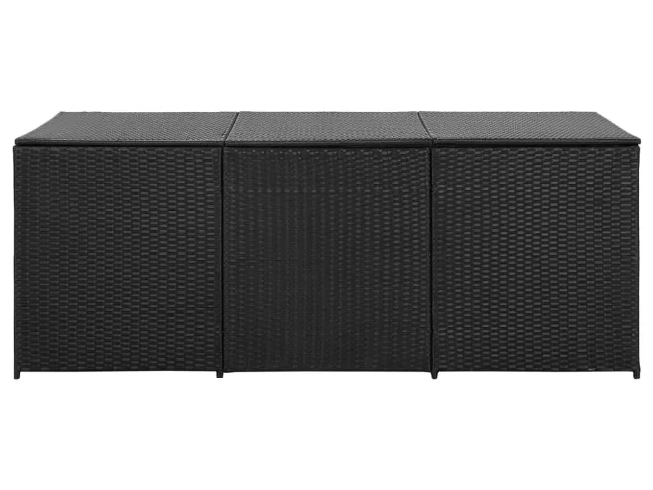 Billede 4 - Opbevaringskasse til haven 180x90x70 cm polyrattan sort