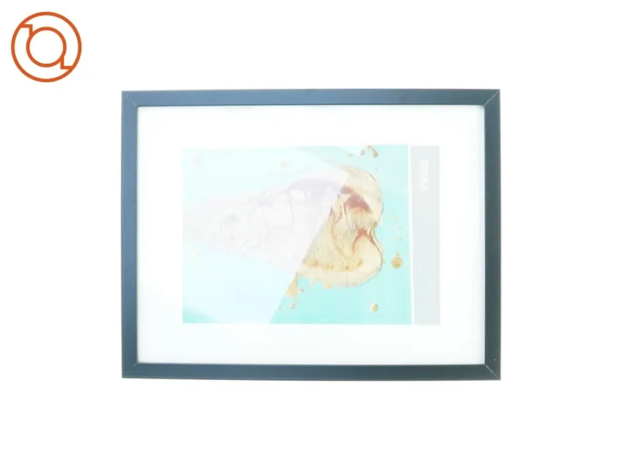 Billede 1 - Ramme med sort kant fra Ikea (str. 43 x 32)