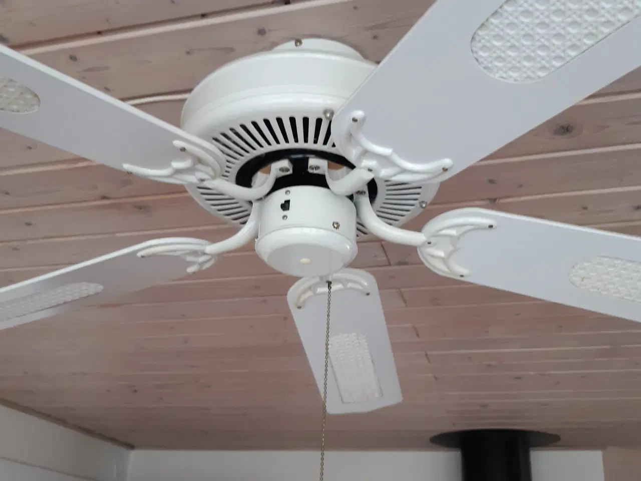 Billede 2 - Loftmølle ventilator med 5 vinger og kædetræk