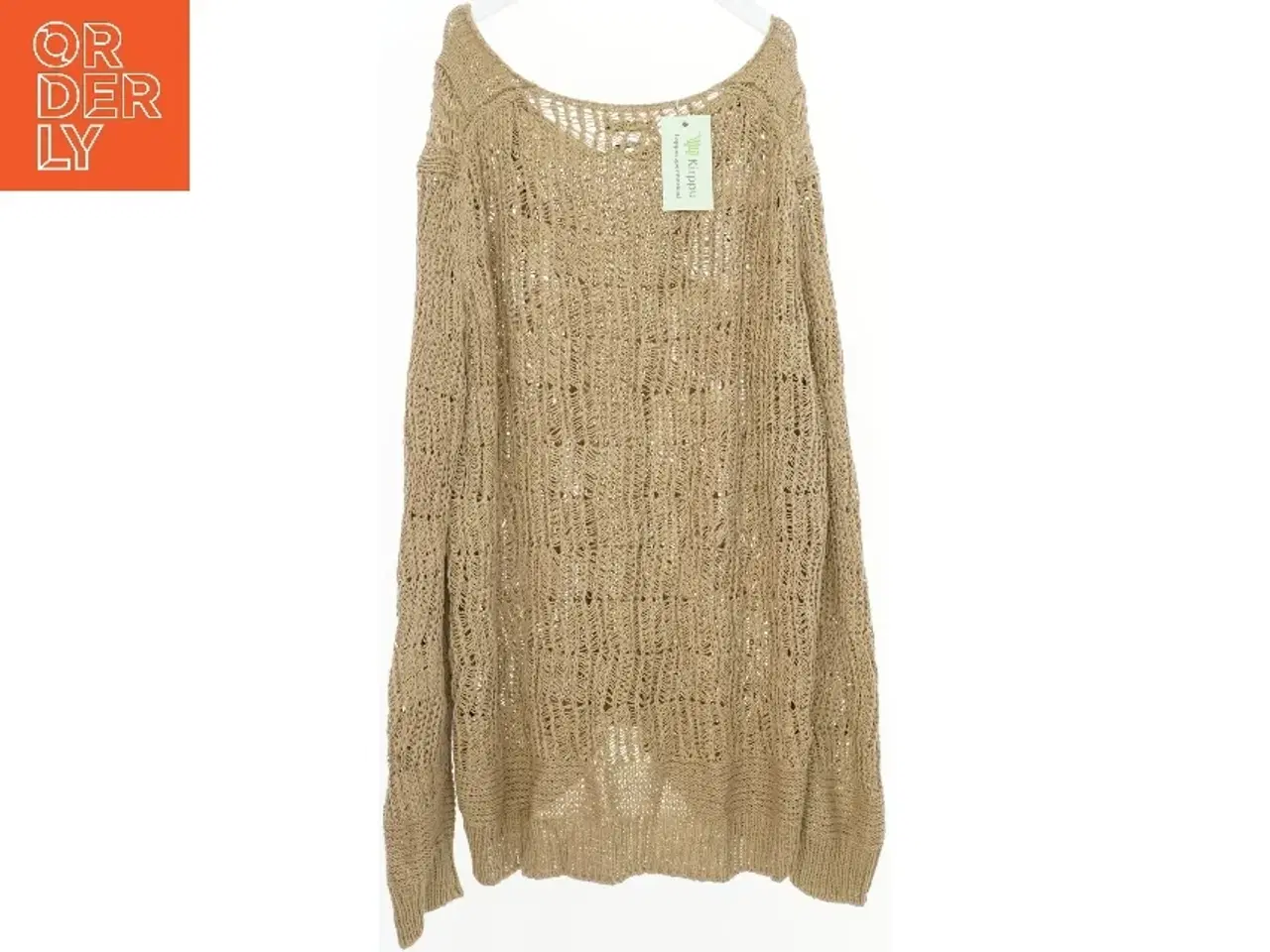 Billede 2 - Strikket trøje med hulmønster fra Massimo Dutti (str. L)