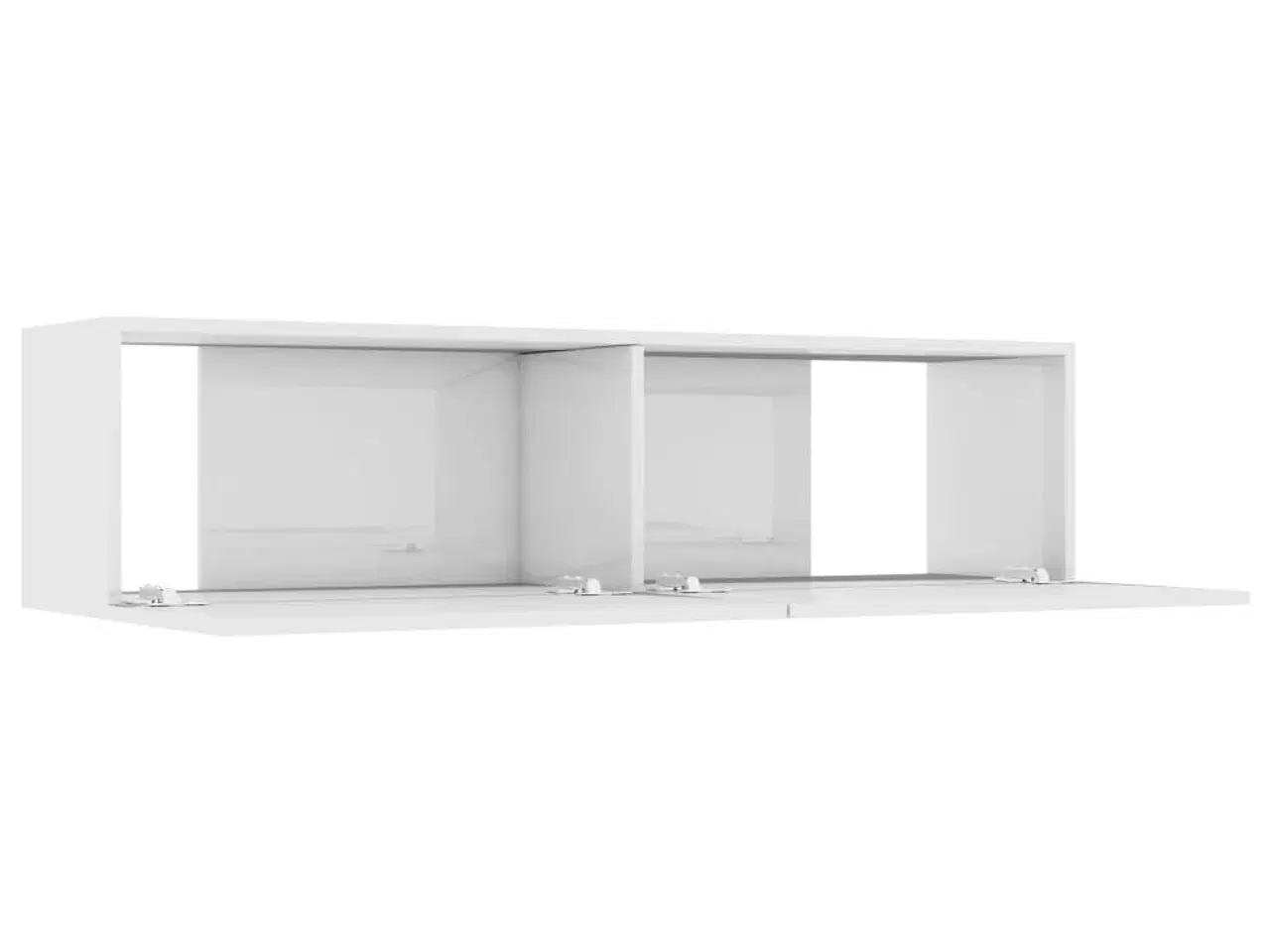 Billede 5 - Tv-bord 120x30x30 cm konstrueret træ hvid højglans