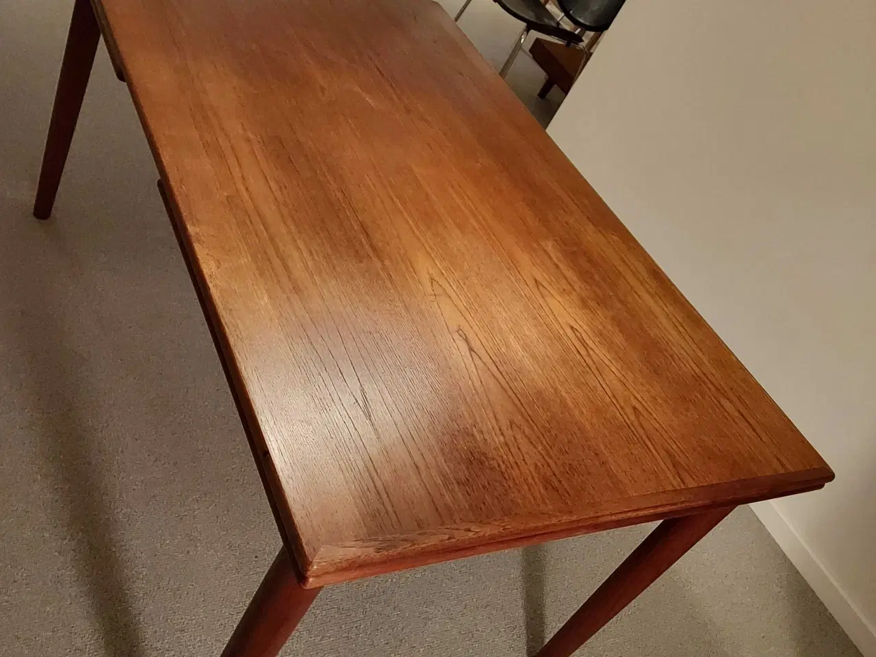 Billede 6 - Teaktræs spisebord m. hollandsk udtræk