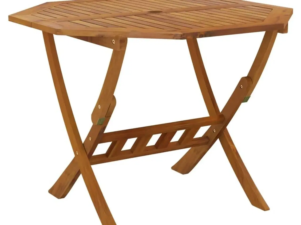 Billede 2 - Foldbart havebord 90x75 cm massivt akacietræ
