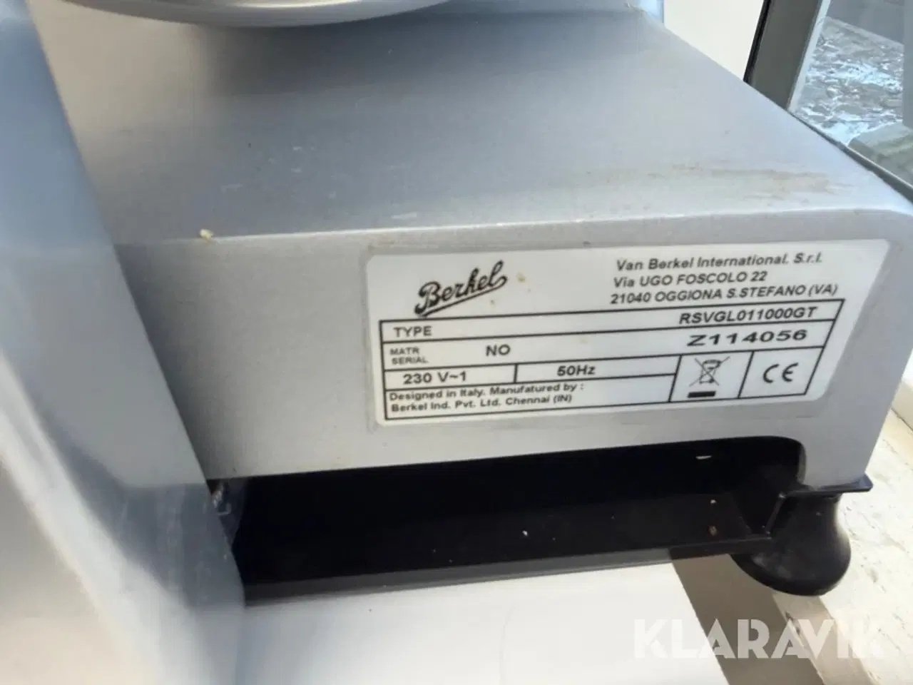 Billede 3 - Skæremaskine / Pålægsmaskine Berkel RSVGL011000GT