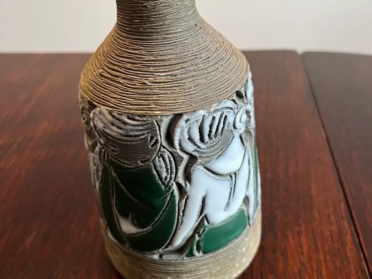 Billede 3 - Stentøj, ITALY, fad og vase med kunstmotiv