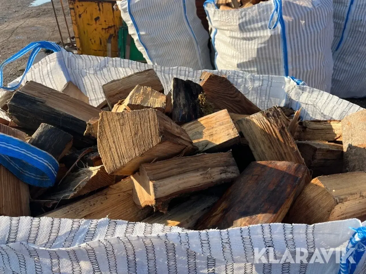 Billede 6 - Kløvet brænde ask i bigbags - 2 styk