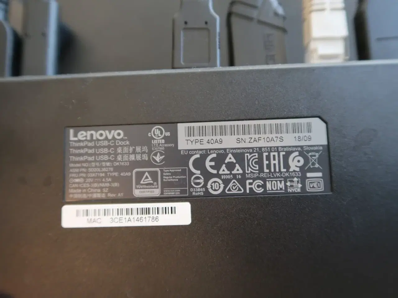 Billede 3 - Headset JABRA, dockingstation LENOVO
